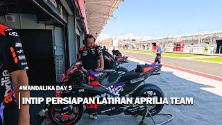 Seharian Ikuti Persiapan Latihan Team Aprilia #MagnificentMandalika #motgp