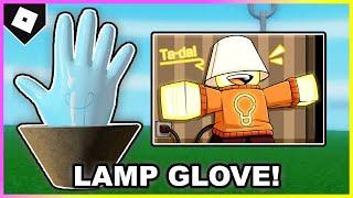 How to get LAMP GLOVE + SHOWCASE in SLAP BATTLES Friend of the Dark Badge ROBLOX