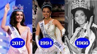 Indian Miss World 1966 to 2017
