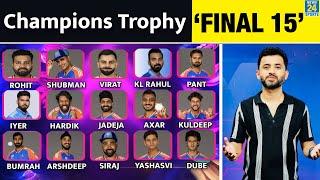 Champions Trophy Final 15  Team India Squad  Rohit  Hardik  Virat  Gambhir  Suryakumar  Sanju