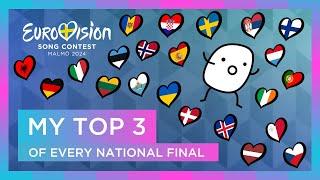 Eurovision 2024 My Top 3 of Every National Final
