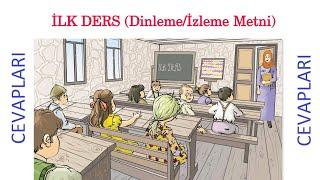 ilk ders cevapları