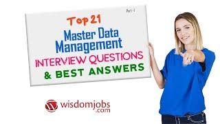 TOP 15 Master Data Management Interview Questions and Answers 2019 Part-1  Master Data Management