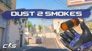 CS2 Dust 2 - EVERY T-Side Smoke in 3 MINUTES