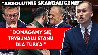 Berkowicz nie wytrzymał. Chciał zamknąć obrady Sejmu. Poszło o umowę Tuska z Ukrainą