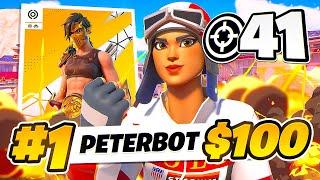 WORLD RECORD 41 KILL WIN SOLO VICTORY CASH CUP FINALS    Peterbot