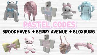 PASTEL COLOR ACCESSORIES HAIR CLOTHES ID CODES FOR BROOKHAVEN RP BERRY AVENUE & BLOXBURG 🩷️