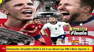 UEFA EURO 2024  Espagne vs Angleterre en direct sur M6  Bein Sports 1  La Une 14072024 à 21 h