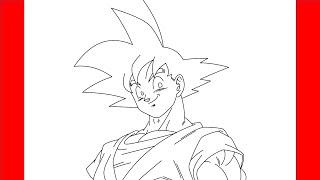 How To Draw Goku From Dragon Ball - Step By Step Drawing