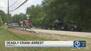 Man arrested for causing deadly crash in Griswold