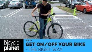 How to get on and off a bike The right way...