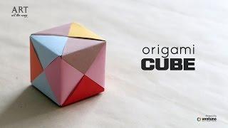 How to Fold an DIY  Origami 3D Cube