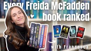 The ultimate ranking of all Freida McFadden books reviewed with ⭐ rating  booktube