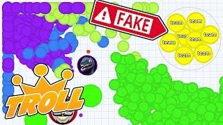 Agar.io Mobile - EVERYONE SPLITS FOR THIS BEST TROLL SKIN EVER