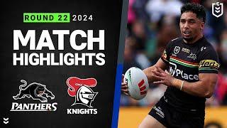 NRL 2024  Panthers v Knights  Match Highlights