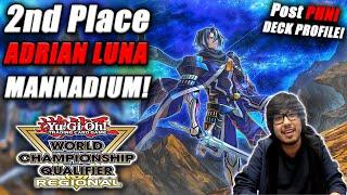 Yu-Gi-Oh PHNI Regional 2nd Place Mannadium Deck Profile ft. Adrian Luna Lubbock TX 2024