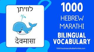 Learn Hebrew Marathi 1000 Bilingual Vocabulary for Beginners   למד עברית מאראתי