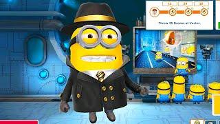 Spy minion vs Vector and his Drones  Despicable me minion rush Boss Battle