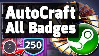 Steam Auto Craft Badges  Fast Steam Level Up