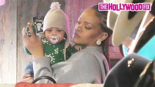 Rihanna Shows Off Her New Baby Son Riot Rose While On Christmas Vacation With ASAP Rocky In Aspen