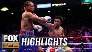 Pacquiao beats Thurman for WBA Super World Welterweight Championship belt  HIGHLIGHTS  PBC ON FOX