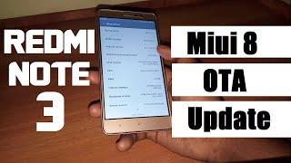 Redmi note 3  Miui 8 OTA Update