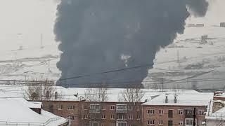 пожар в Красноярске 03.02.2021г.