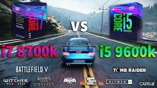 i5 9600k vs i7 8700k Test in 8 Games