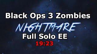 Black Ops 3 Zombies Nightmare Full Solo Easter Egg Speed Run 1923