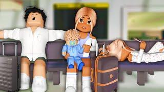 ️ OUR FLIGHT WAS *DELAYED*  Bloxburg Family Roleplay