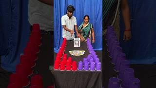 Mom Vs Son Ludo Filp & Drop Cup Challenge 9 #game #shorts