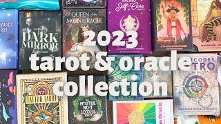 my entire 2023 tarot & oracle collection + a little declutter p.s. Im overwhelmed