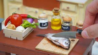 How To Make Thai Grilled Fish In Miniature Kitchen DIY Mini Food In Real Life