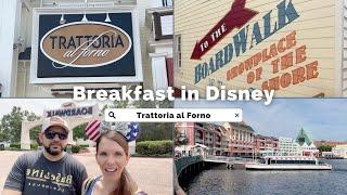 Breakfast at Trattoria al Forno  Disneys Boardwalk