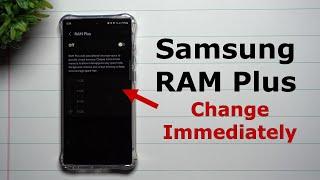Samsung RAM Plus - Why I Turned Mine Off & Why You Should Too