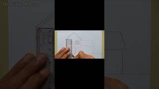 How to Draw a House  #short