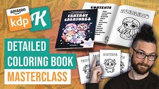 How To Research Create And List Your First Coloring Book On Amazon KDP  Full Masterclass