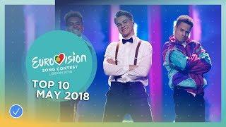 TOP 10 Most watched in May 2018 - Eurovision Song Contest