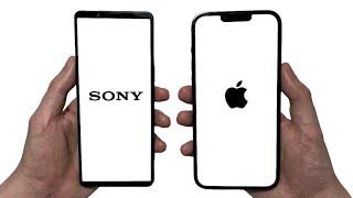 Sony Xperia 1 IV vs iPhone 13 Pro Max Speed Test Speakers Battery & Camera Test