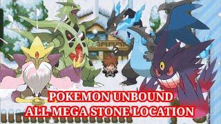 POKEMON UNBOUND GAMEPLAY WALKTHROUGH  ALL MEGA STONE LOCATION