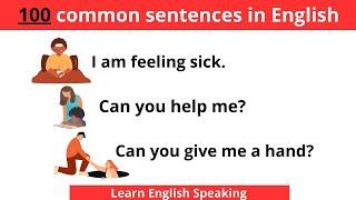 100 Common Sentences in English  Learning English Speaking  Level 1  Daily English #01