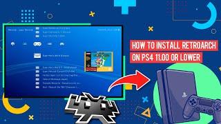 How to install setup RetroArch on PS4 11.00 or Lower