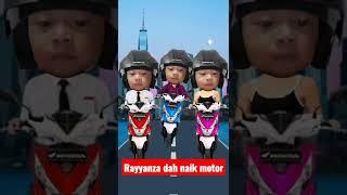 Rayyanza naik motor  #shorts #short #video #viral #funny #baby