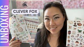 UNBOXING Clever Fox Planner Stickers + Self Love Journal + Mom Calendar