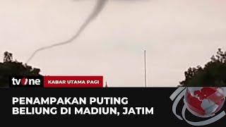 Viral Video Pusaran Angin Puting Beliung Terjang Rumah Warga Madiun  Kabar Utama Pagi tvOne