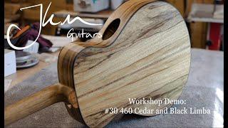 Workshop Demo #30 Cedar and Black Limba Empire 460 Model Acoustic Guitar Hand Made Custom Shop