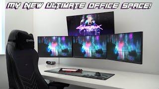 MY NEW ULTRA CLEAN GAMING OFFICE  SETUP TOUR 2021