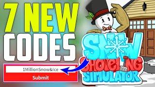 XMASSNOW SHOVELING SIMULATOR ROBLOX CODES 2023 - SNOW SHOVELING CODES 2023