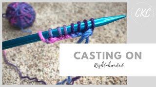 How to Knit  Casting On for Kids  Right-handed Tutorial