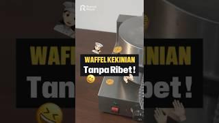 CARA MEMBUAT WAFFLE RENYAH DAN LEZAT #shorts #waffle #wafflemaker #caramembuat #renyah